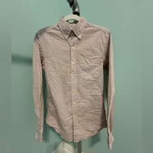 J. Crew Men's Checkered Button Down Shirt